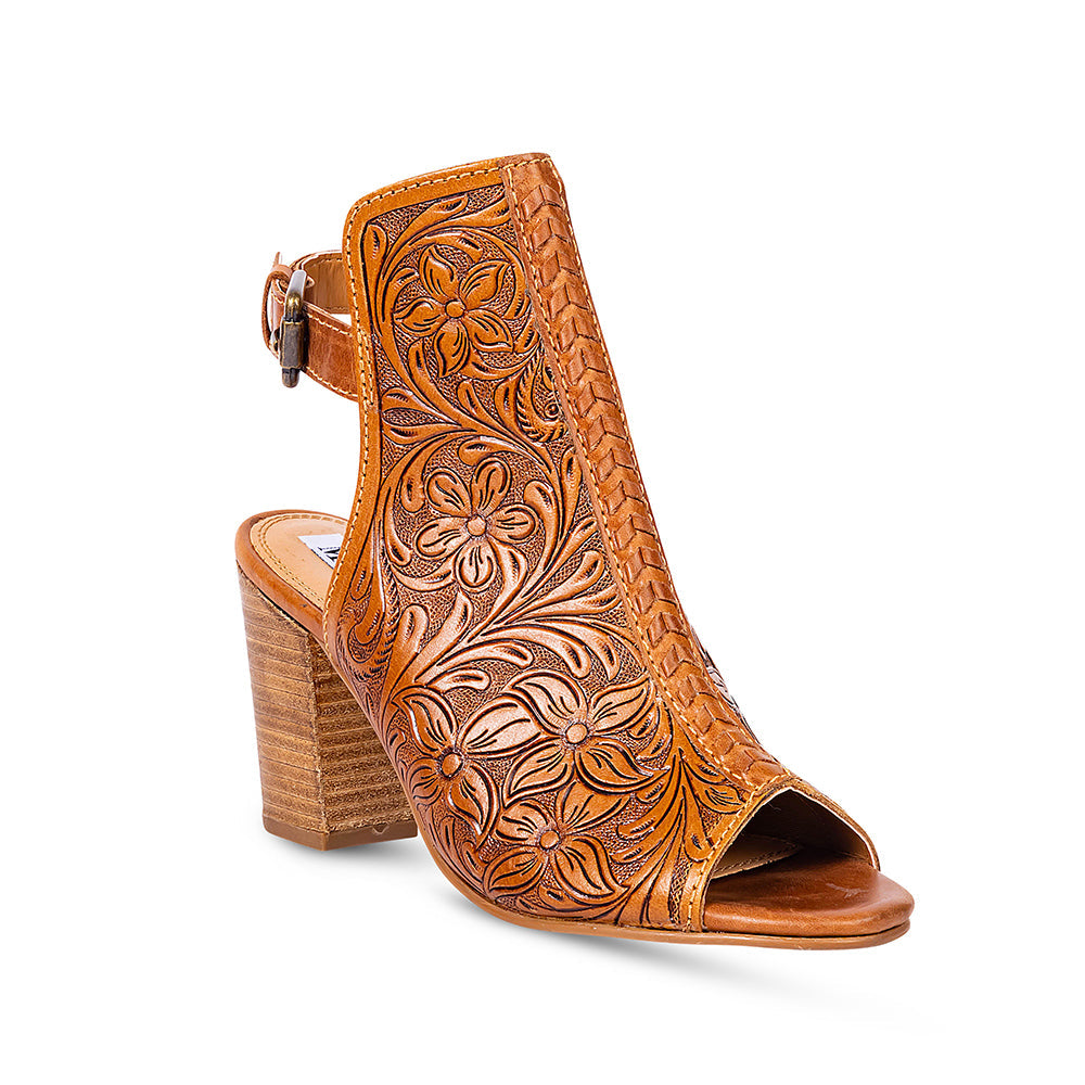 Myra Monika Boot In Hand-tooled Leather