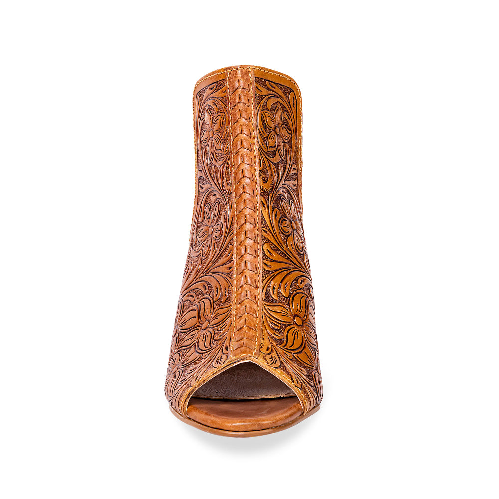 Myra Monika Boot In Hand-tooled Leather