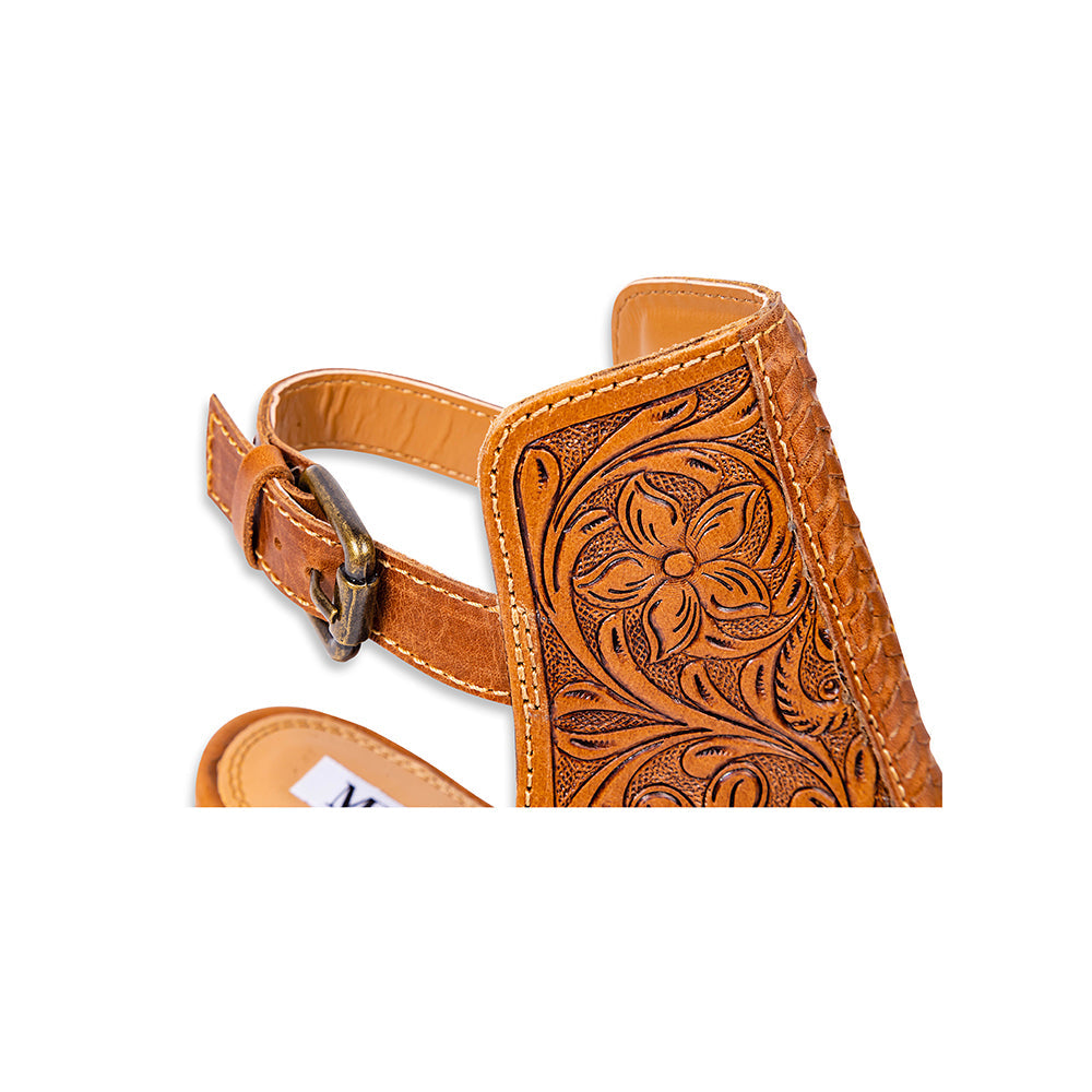 Myra Monika Boot In Hand-tooled Leather