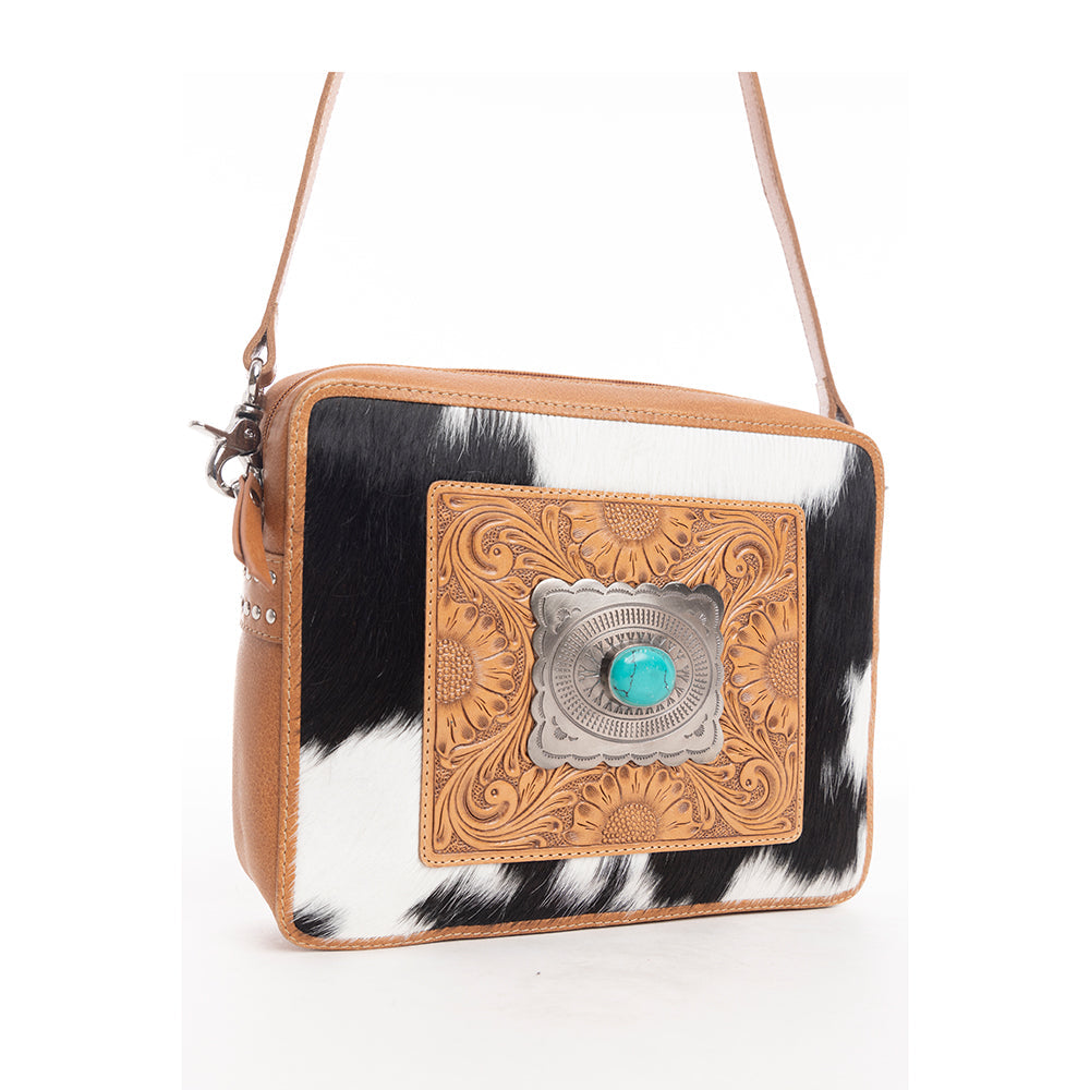 Myra Mirage Trail Hand-Tooled Leather Bag