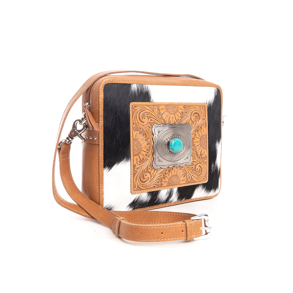 Myra Mirage Trail Hand-Tooled Leather Bag