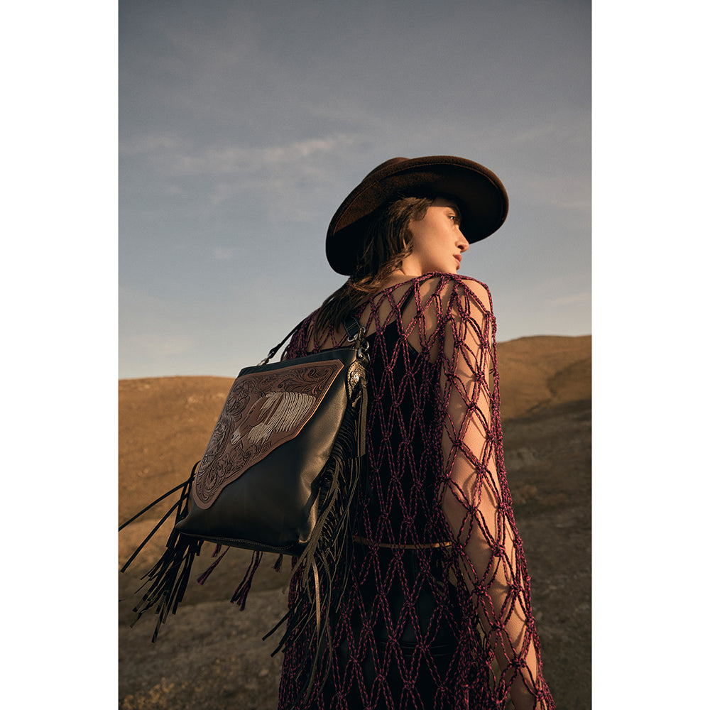 Myra Stallion Spirit Hand-Tooled Bag