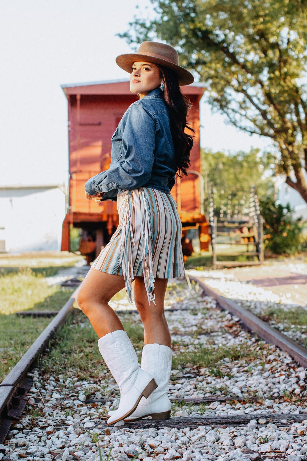 Rodeo Ready Serape Fringe Skirt 3XL