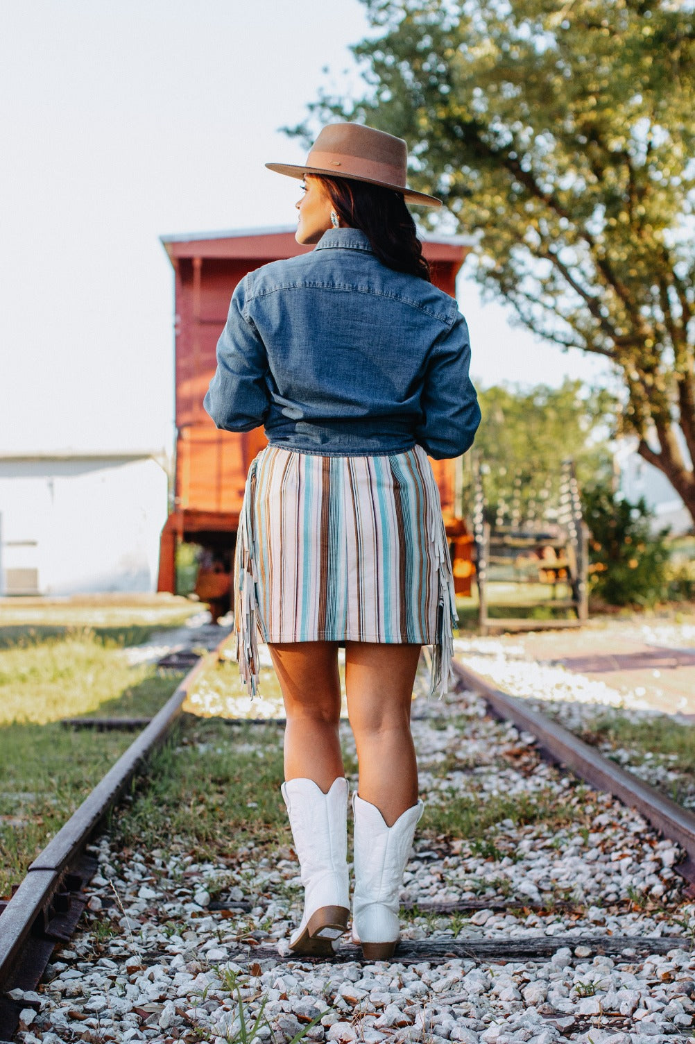 Rodeo Ready Serape Fringe Skirt 3XL