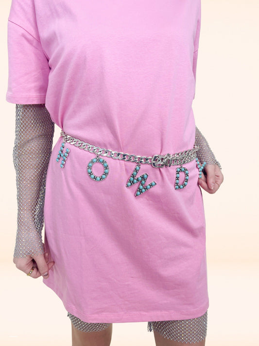 Turquoise Howdy Belt, Plus Size