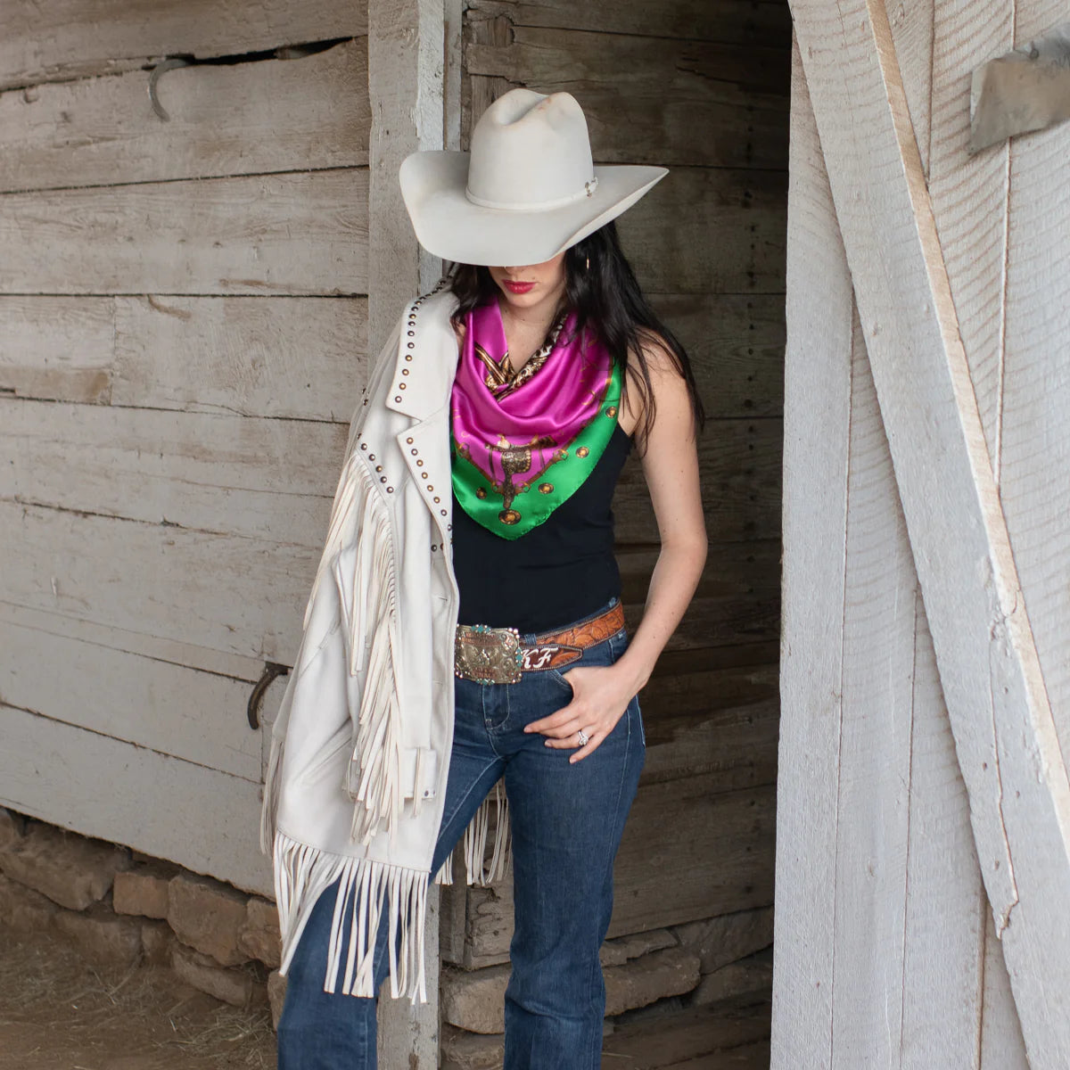 Saddle UP Silk Scarf choice of colors