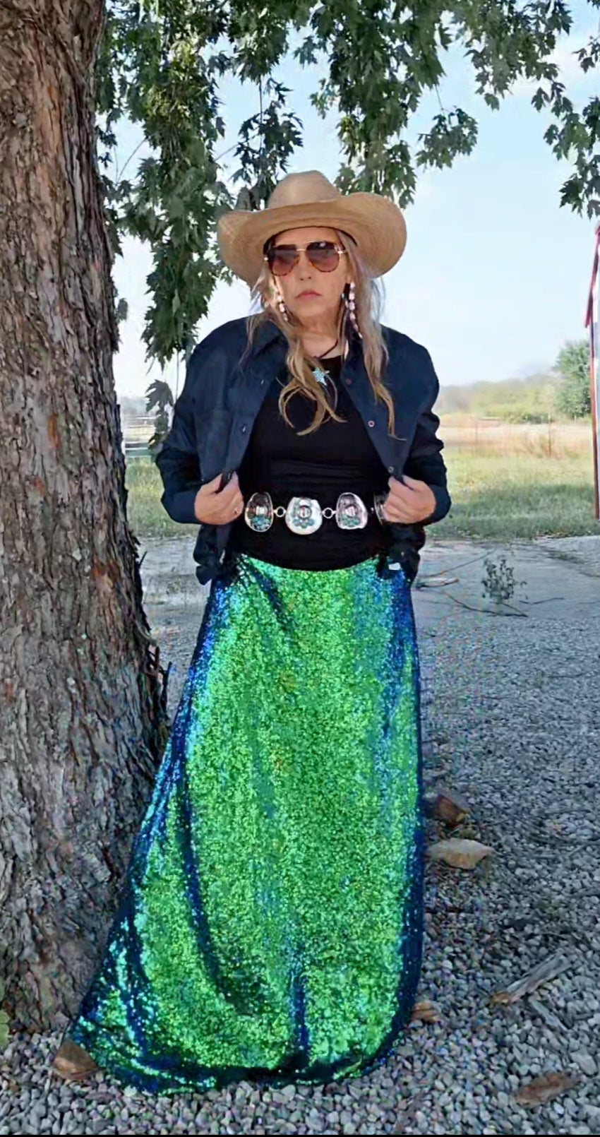 Sequin mermaid outlet skirt outfit