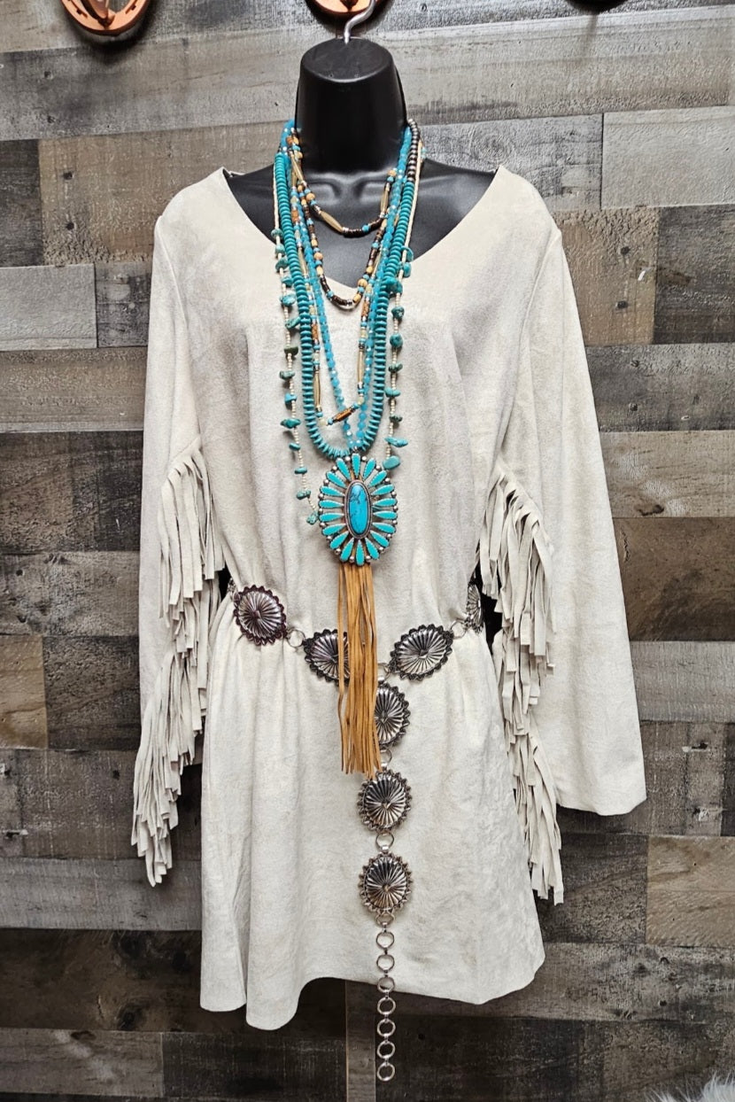 Chenowa Fringe Dress S Chenowa Fringe Dress S