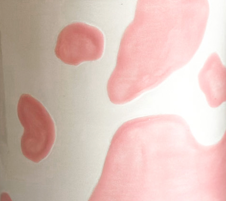 Cow Print Column Vase Made in America