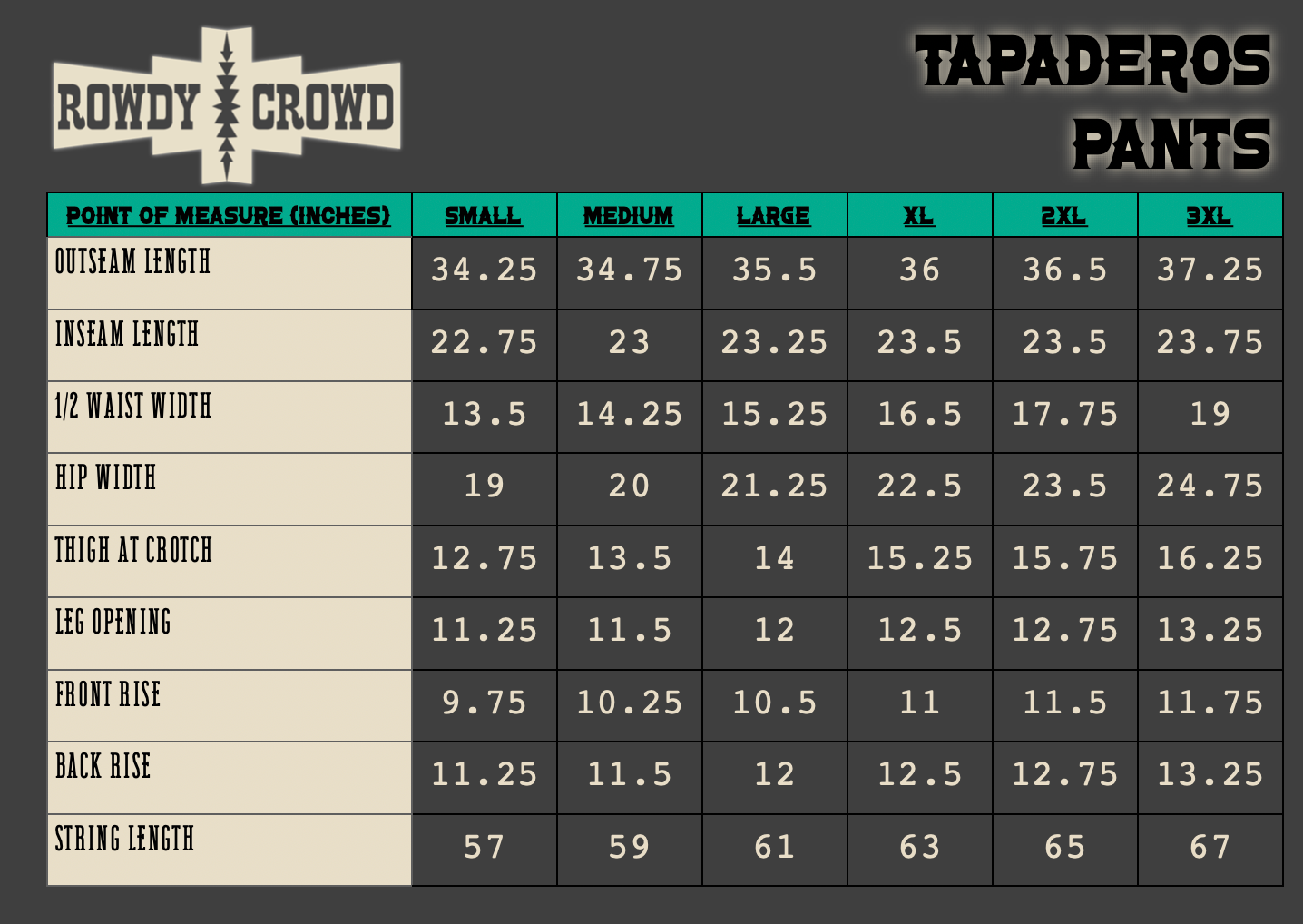 Tapaderos Longhorn Cropped Pants