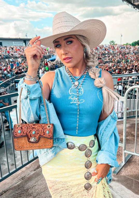 Alamo Saddlery The Cowgirl Stadium- Turquoise