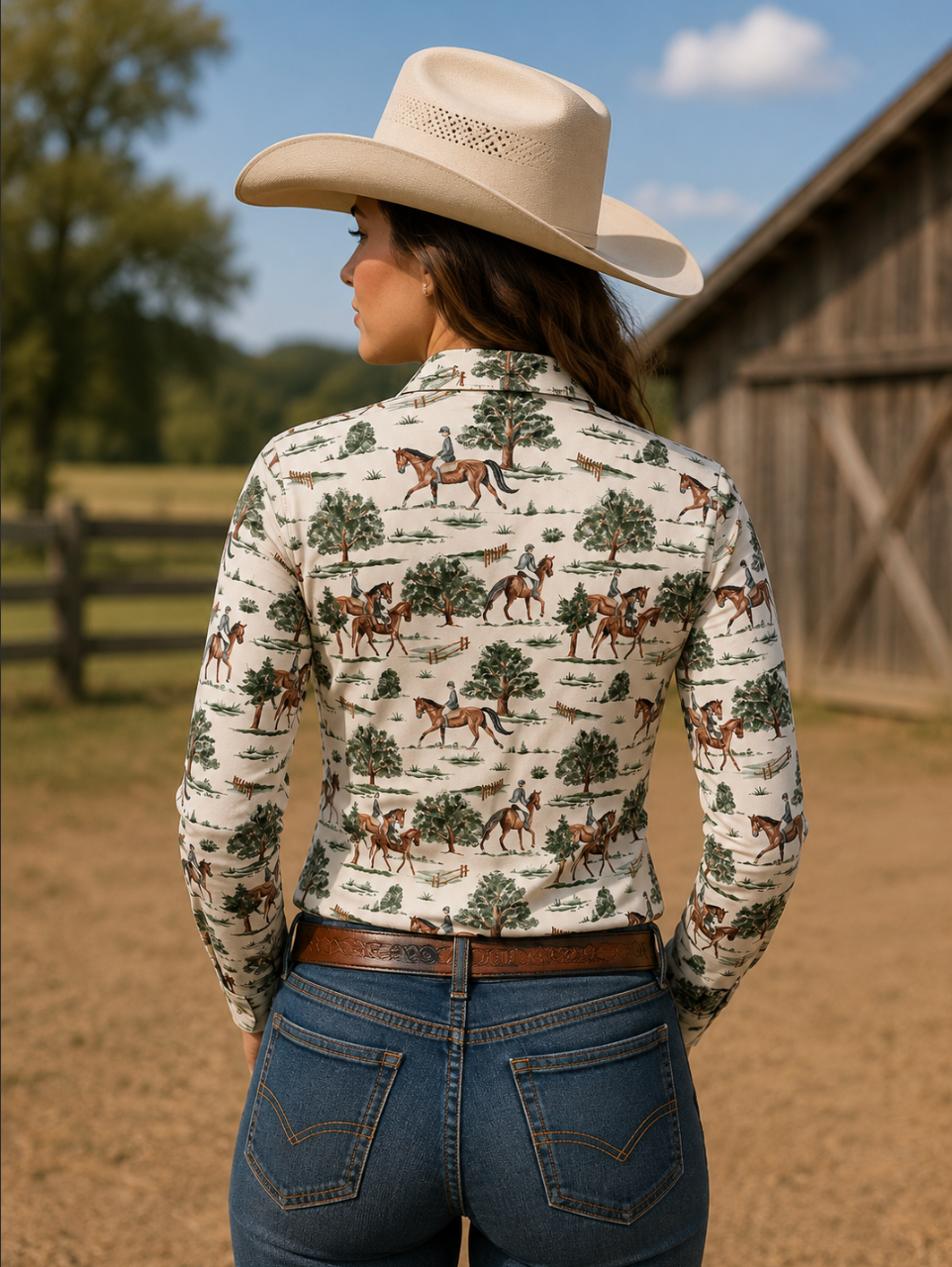 Countryside Canter Quarter-Zip Long Sleeve Arena Sun Shirt