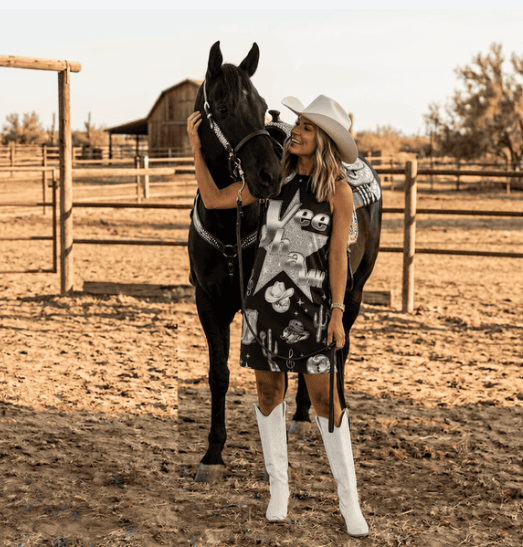 Baha Ranch Rhinestone Cowgirl Sleeveless Dress
