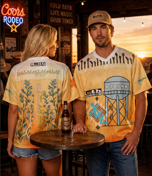 Baha Ranch Keith Anderson Boxy Football Jersey