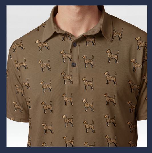 Baha Ranch Save the Beagles Men's Polo Style Shirt