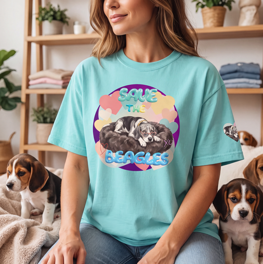 Baha Ranch Save The Beagles Comfort Colors Unisex garment-dyedT-shirt