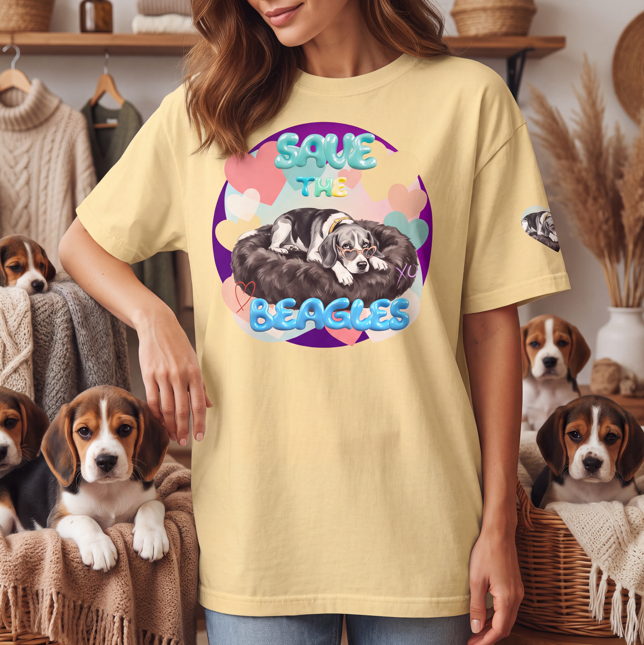 Baha Ranch Save The Beagles Comfort Colors Unisex garment-dyedT-shirt