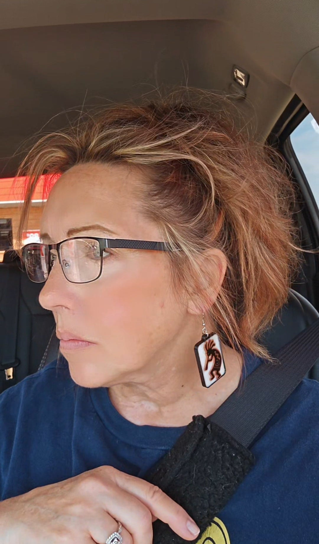 Baha Ranch 3D Print Kokopelli New Mexico Earrings Made in Americax