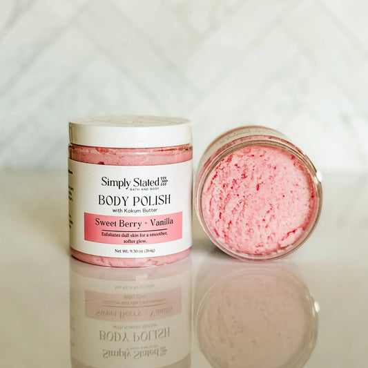 Simply Stated Sweet Berry + Vanilla Body Polish
