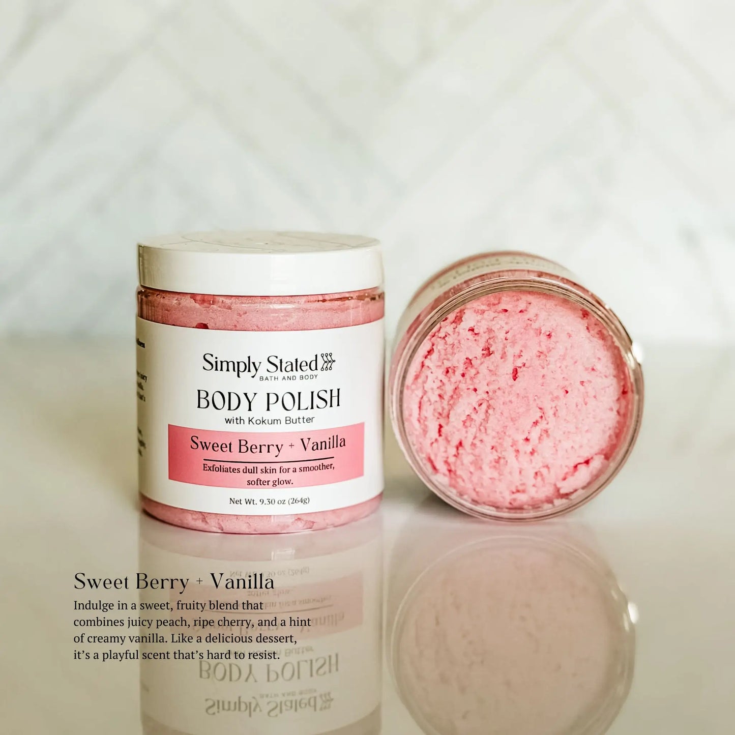 Simply Stated Sweet Berry + Vanilla Body Polish