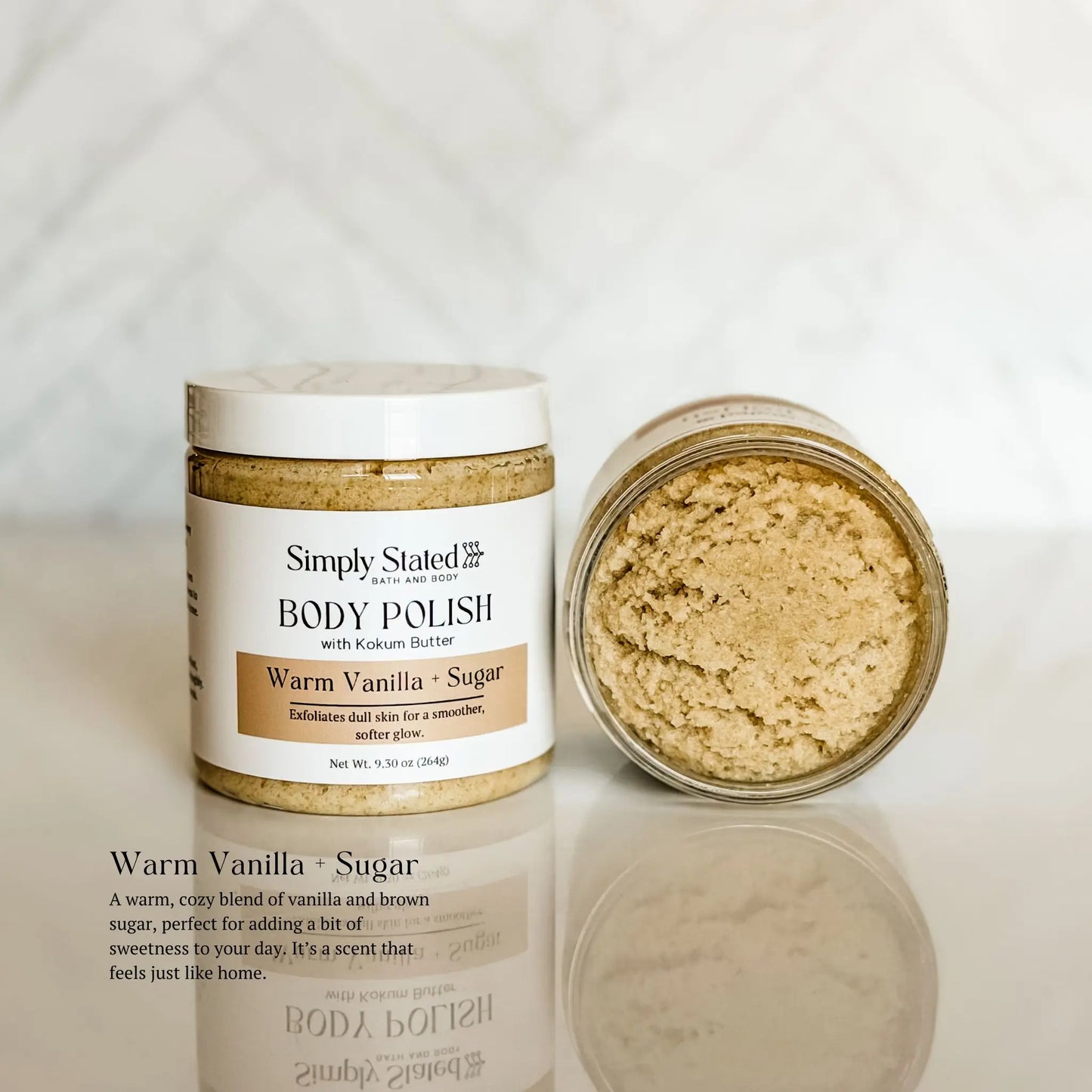 Simply Stated Warm Vanilla + Sugar Body Polish