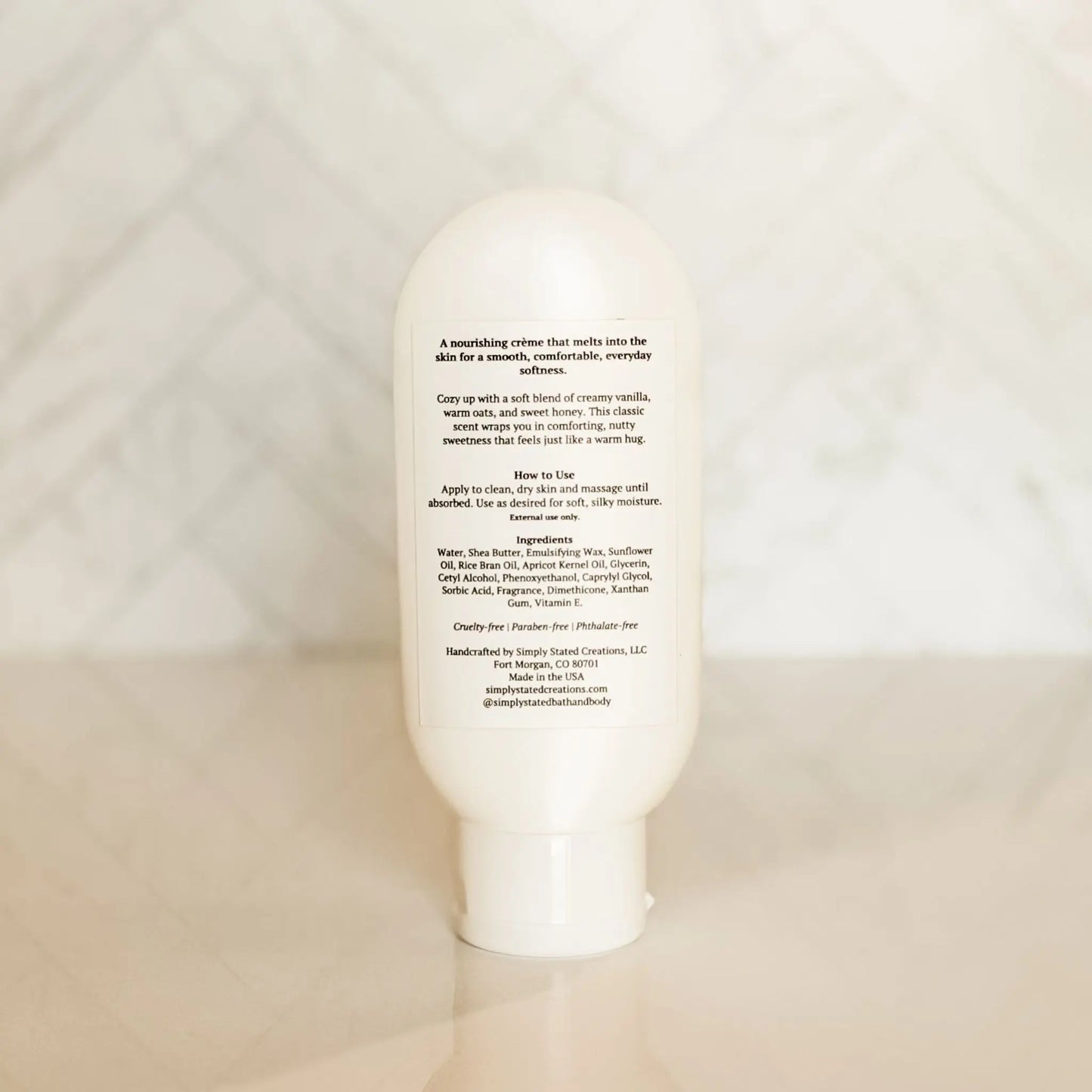 Simply Stated Oatmeal Milk + Honey Body Creme