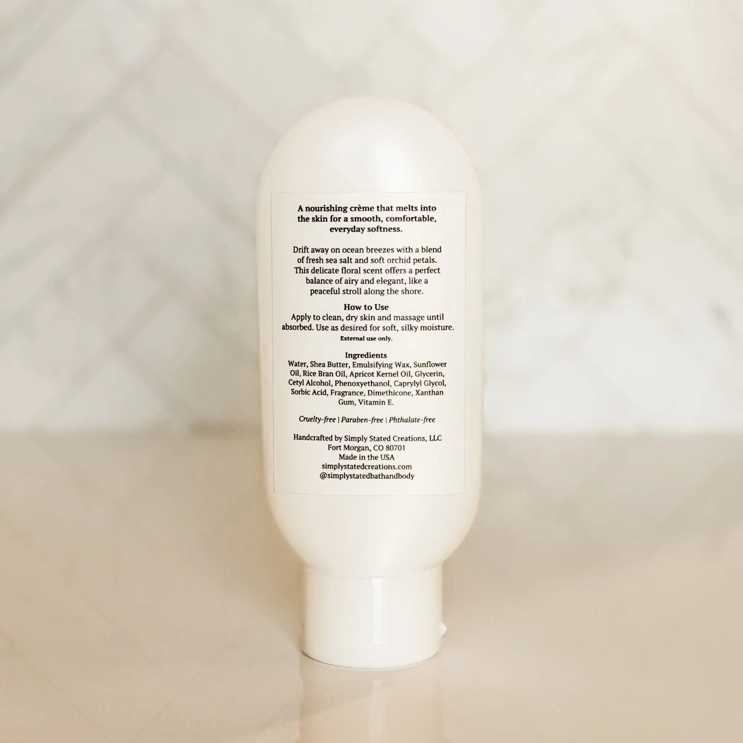 Simply Stated Sea Salt + Orchid Body Creme
