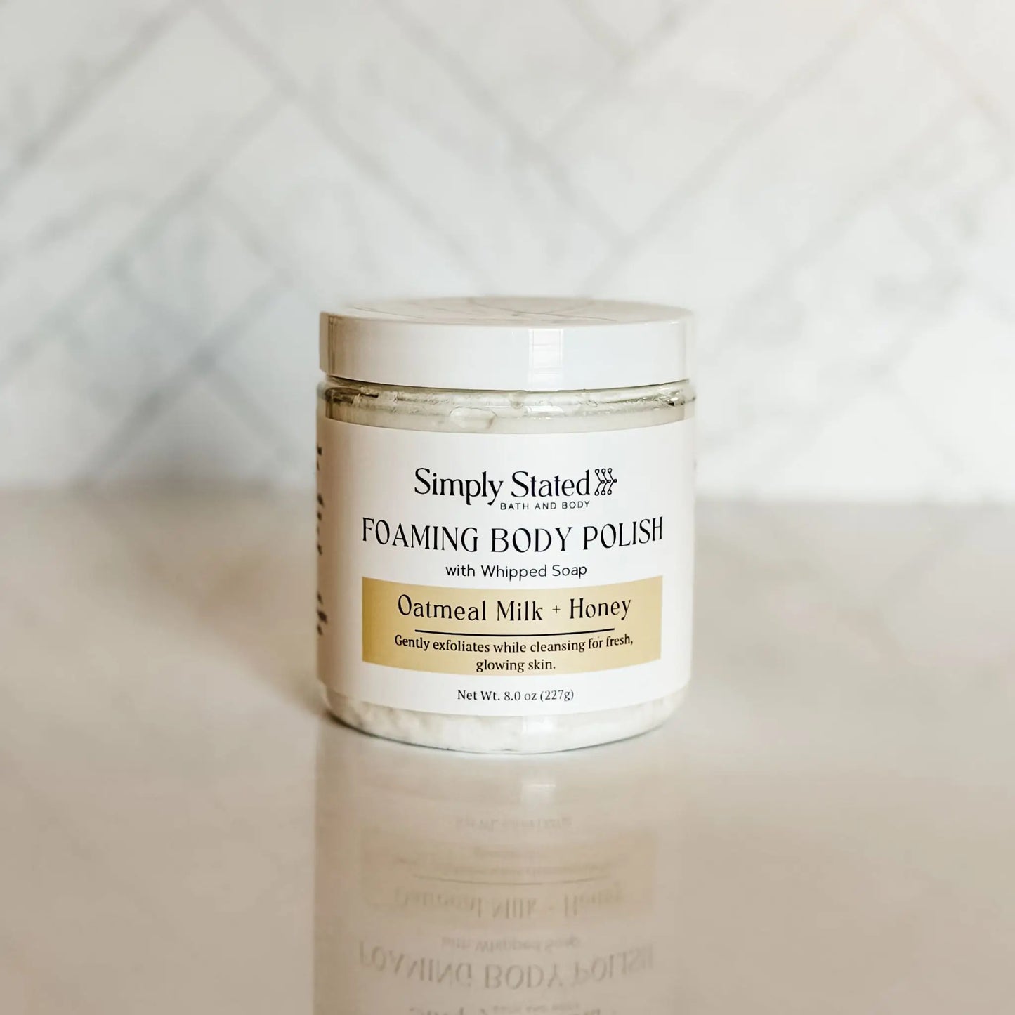 Simply Stated Oatmeal Milk + Honey Foaming Body Polish