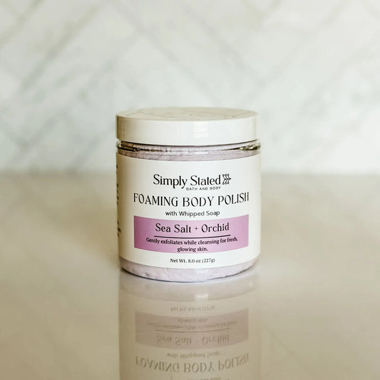 Simply Stated Sea Salt + Orchid Foaming Body Polish