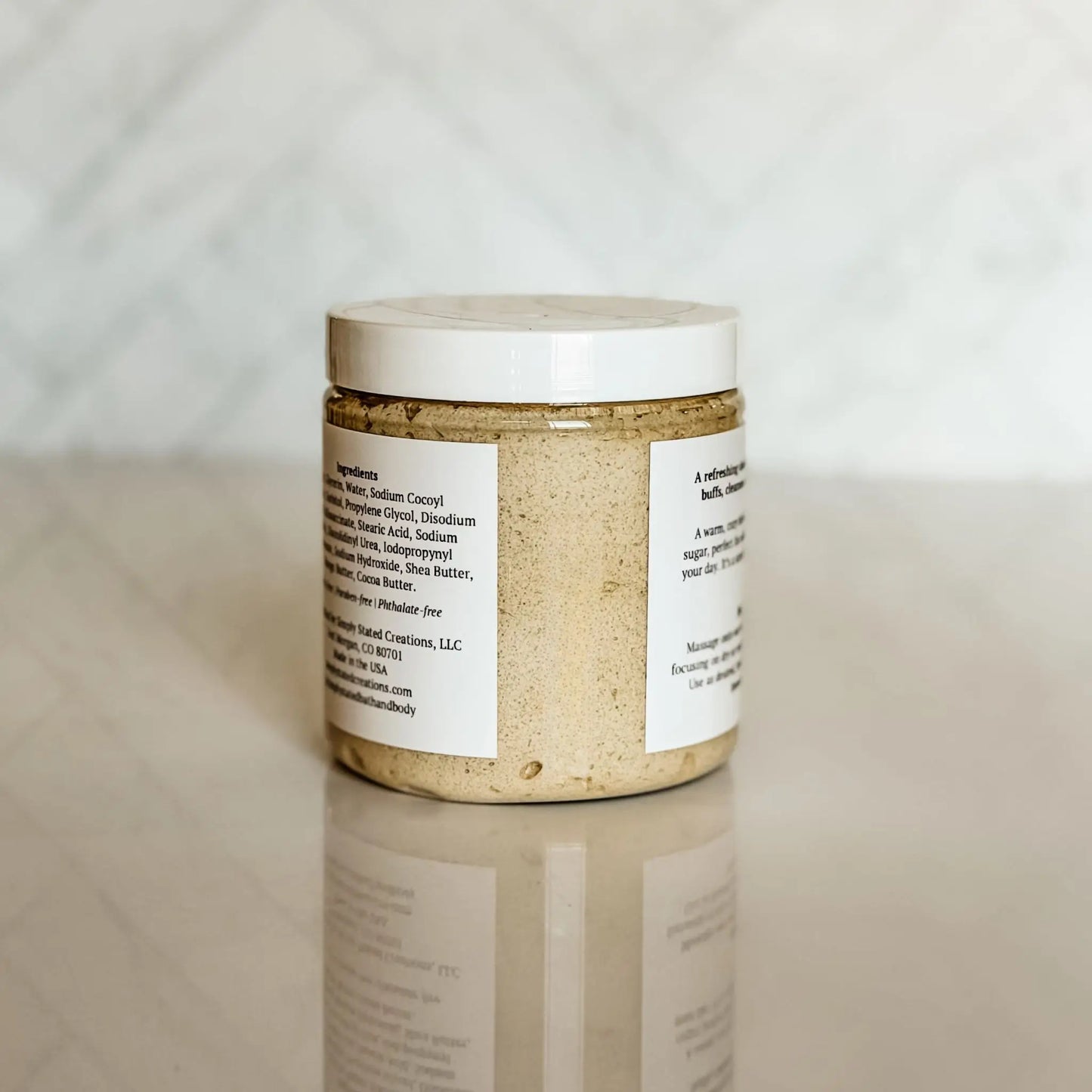 Simply Stated Warm Vanilla + Sugar Foaming Body Polish