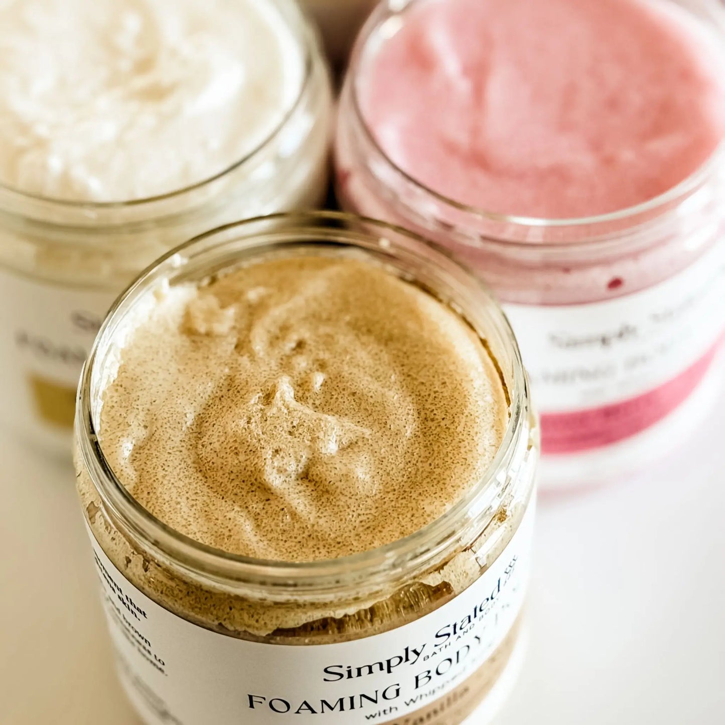 Simply Stated Warm Vanilla + Sugar Foaming Body Polish