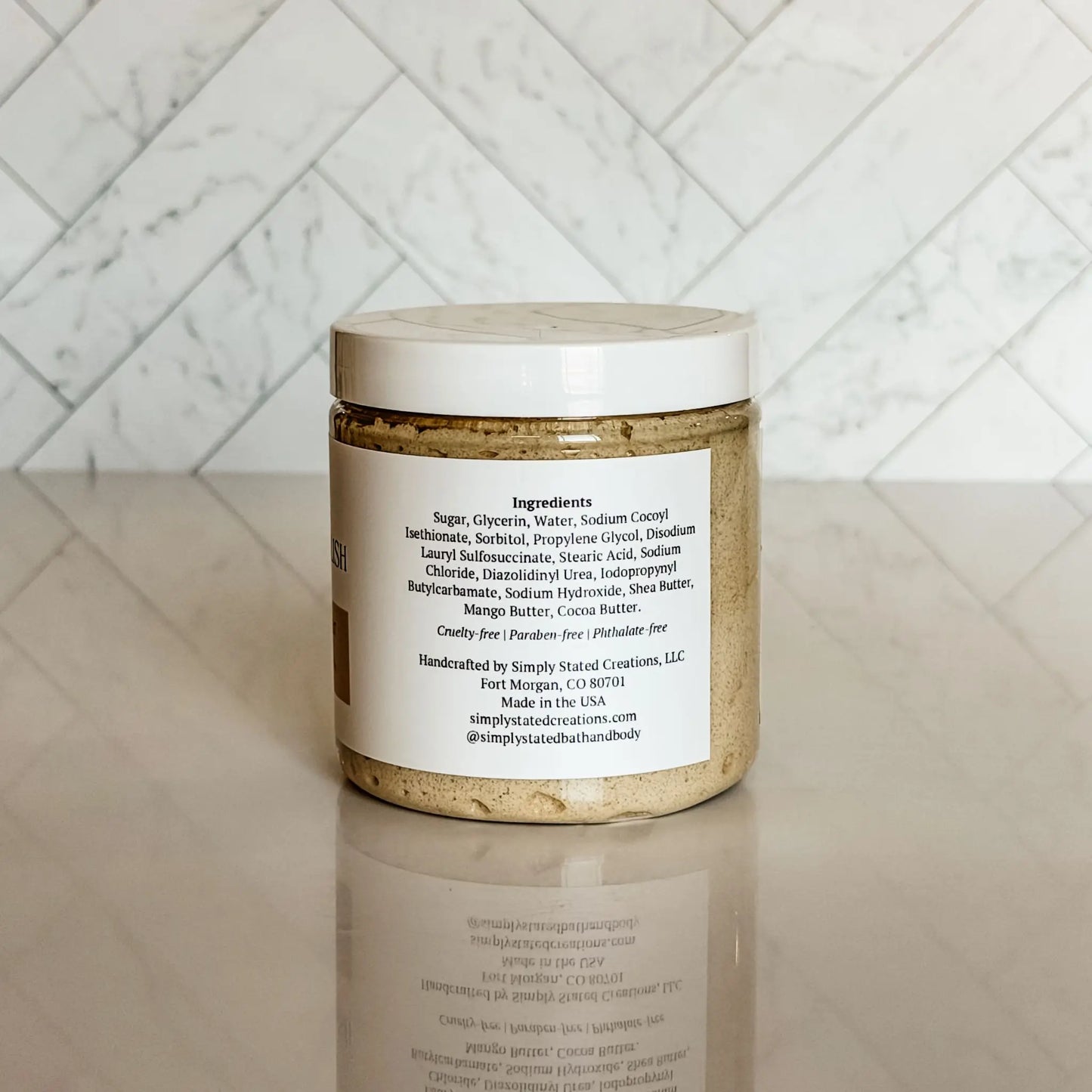 Simply Stated Warm Vanilla + Sugar Foaming Body Polish
