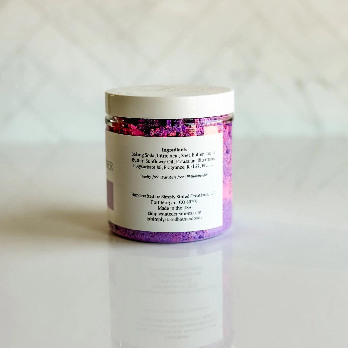 Simply Stated Sea Salt + Orchid Bath Bomb Powder