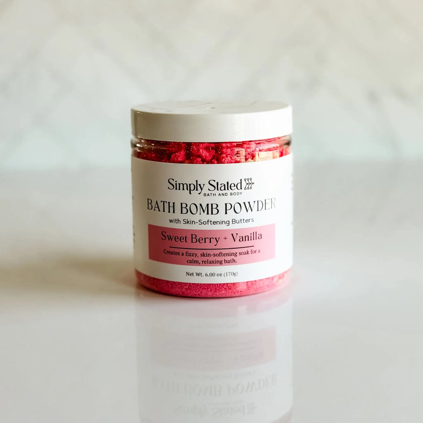 Simply Stated Sweet Berry + Vanilla Bath Bomb Powder