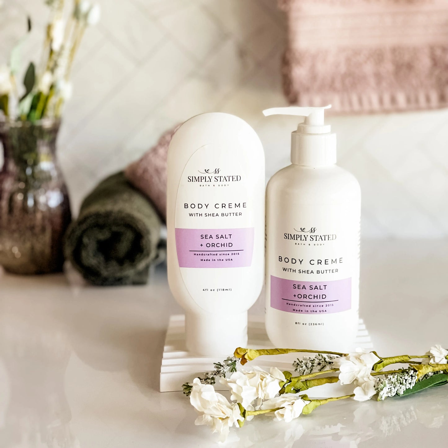 Simply Stated Sea Salt + Orchid Body Creme