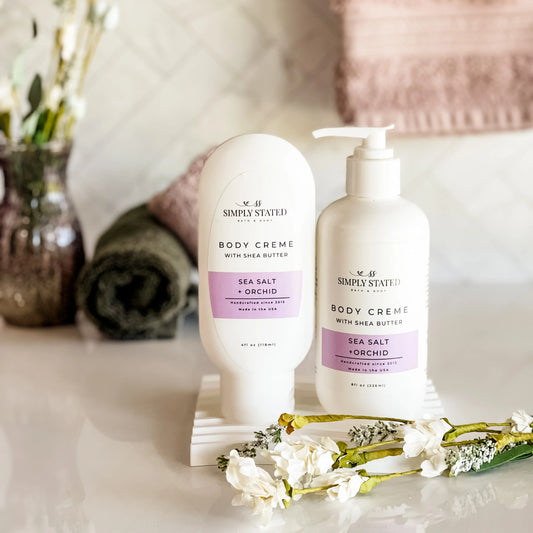 Simply Stated Sea Salt + Orchid Body Creme