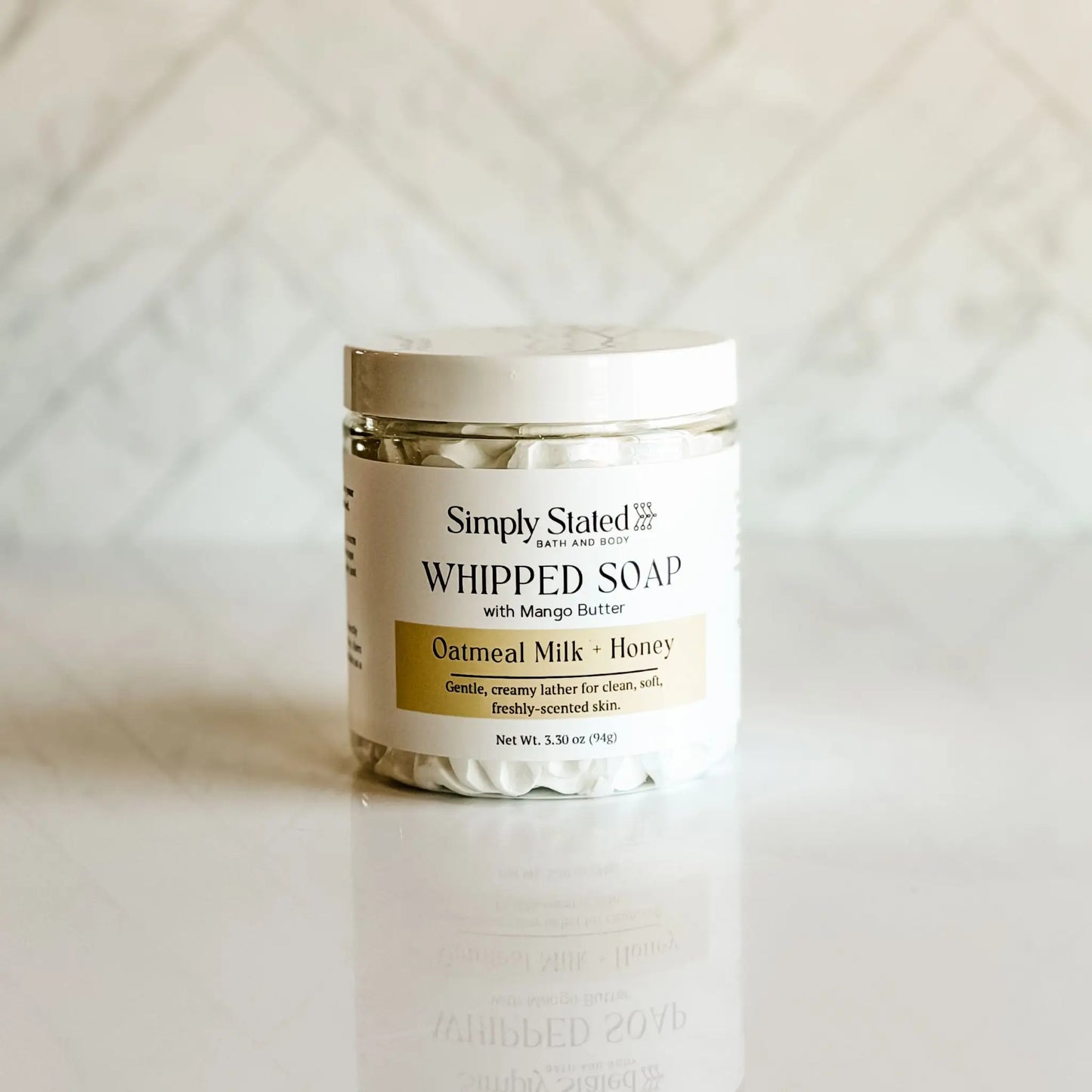 Simply Stated Oatmeal Milk + Honey Whipped Soap