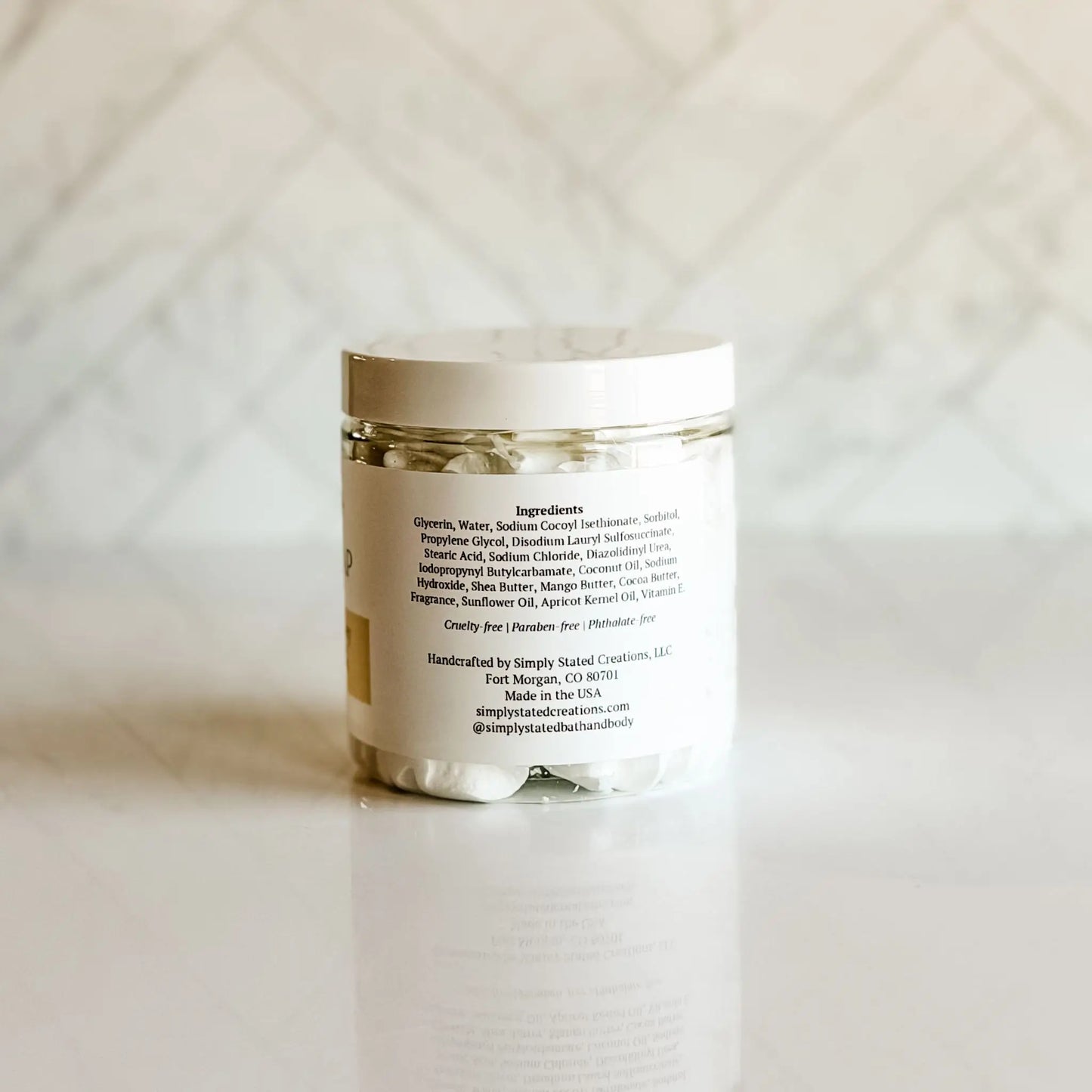 Simply Stated Oatmeal Milk + Honey Whipped Soap