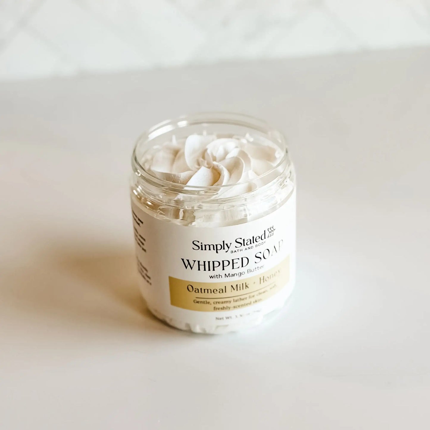 Simply Stated Oatmeal Milk + Honey Whipped Soap