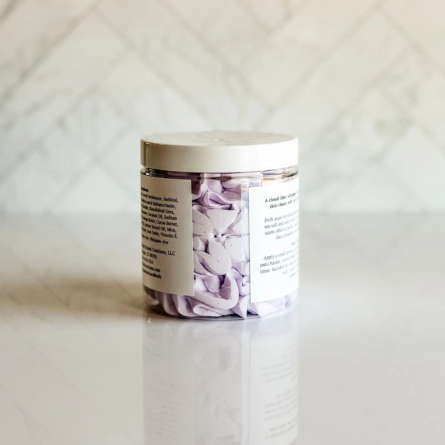Simply Stated Sea Salt + Orchid Whipped Soap
