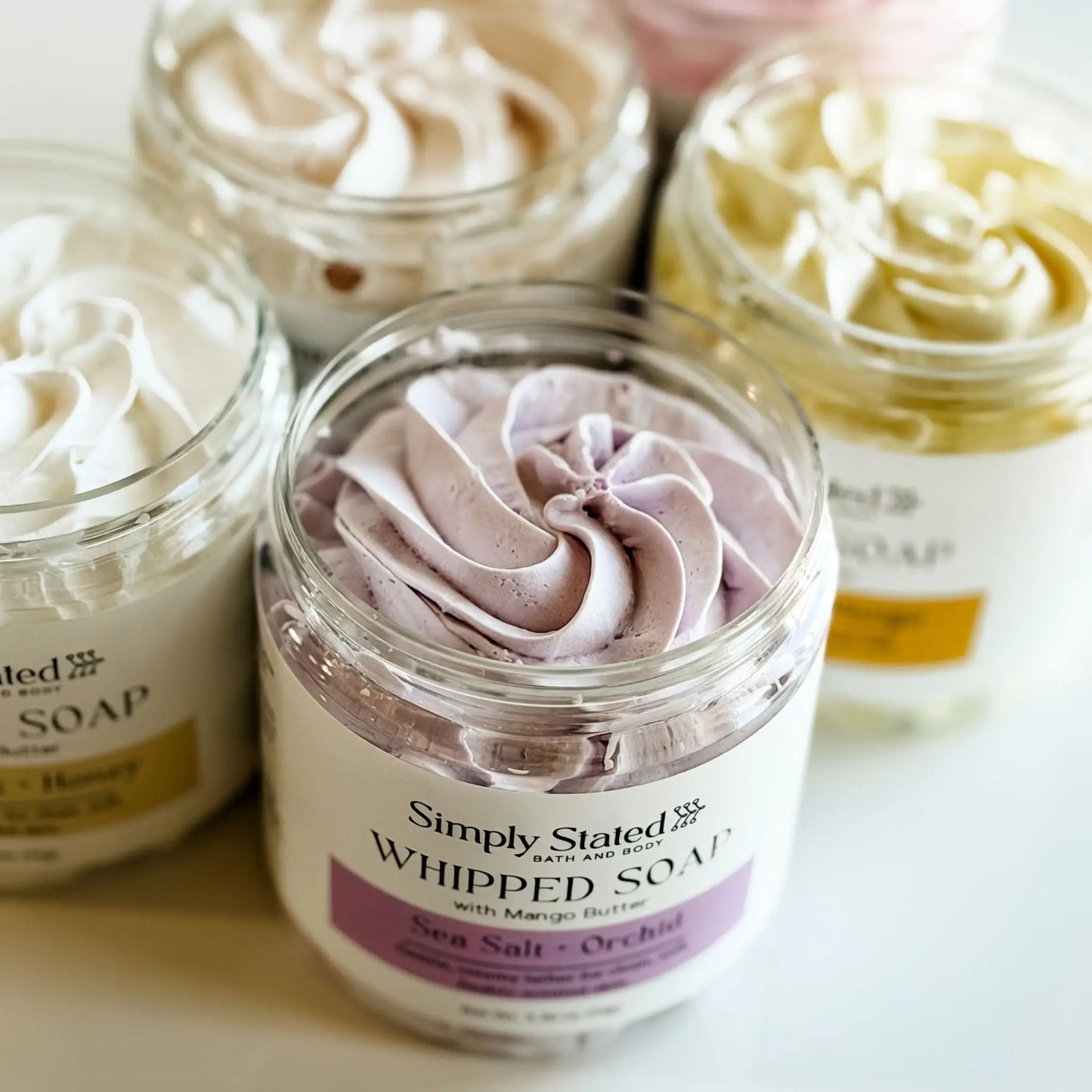 Simply Stated Sea Salt + Orchid Whipped Soap