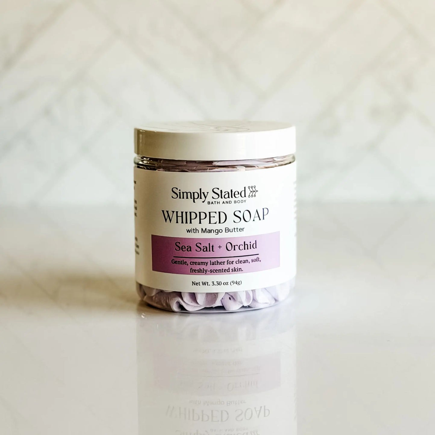 Simply Stated Sea Salt + Orchid Whipped Soap