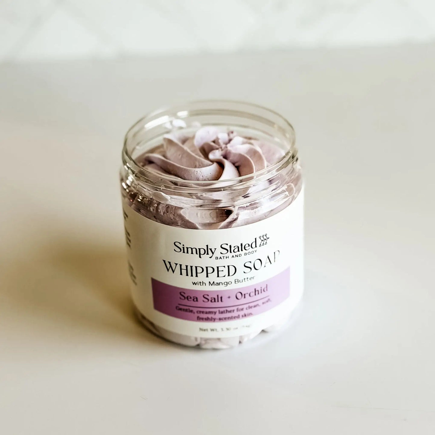 Simply Stated Sea Salt + Orchid Whipped Soap