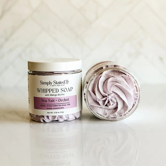 Simply Stated Sea Salt + Orchid Whipped Soap