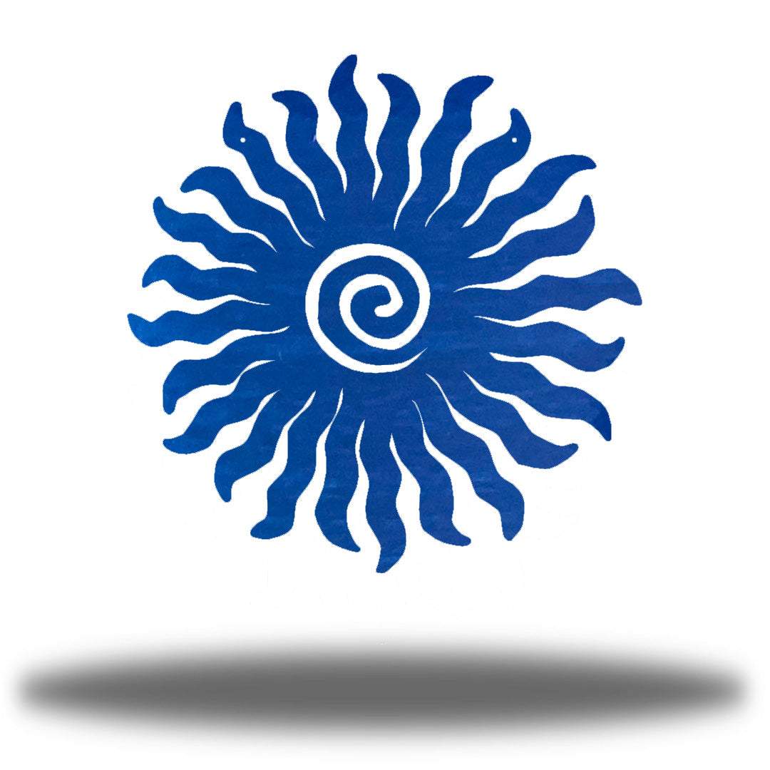 Sun Burst Fiber Laser Powder Coated Wall Art - choice of colors - Made in America