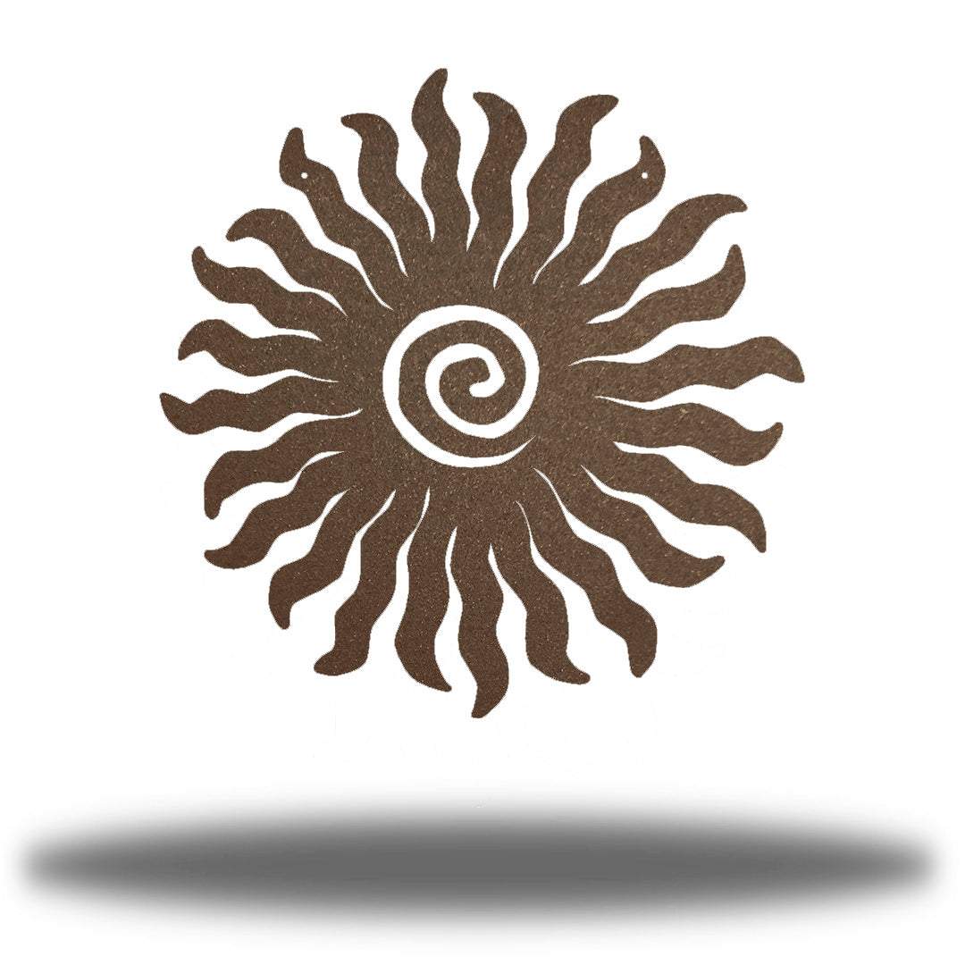 Sun Burst Fiber Laser Powder Coated Wall Art - choice of colors - Made in America