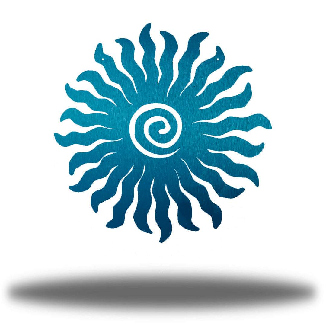 Sun Burst Fiber Laser Powder Coated Wall Art - choice of colors - Made in America