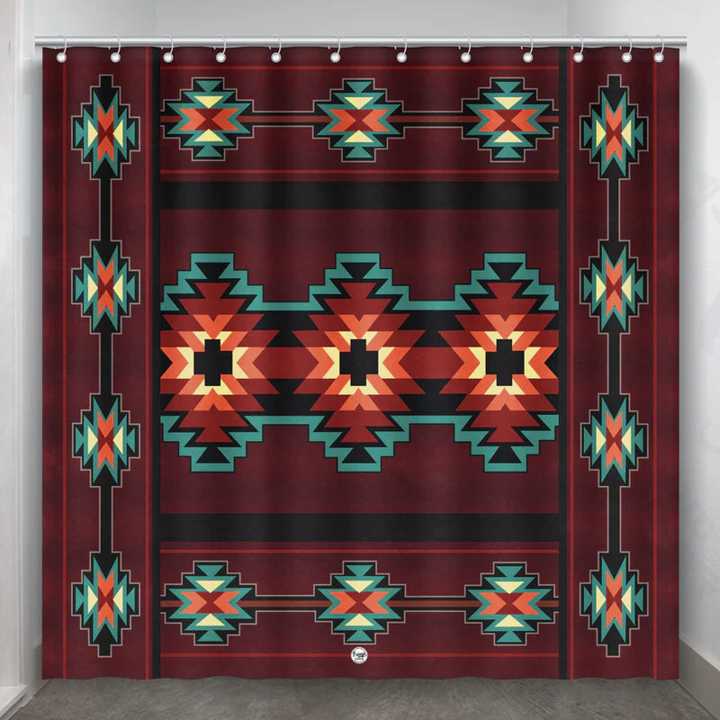 The Telluride Aztec Shower Curtain
