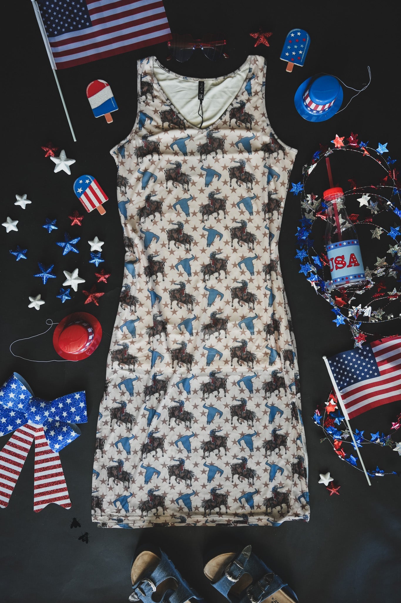 Thank You Mesh * Patriotic Dress