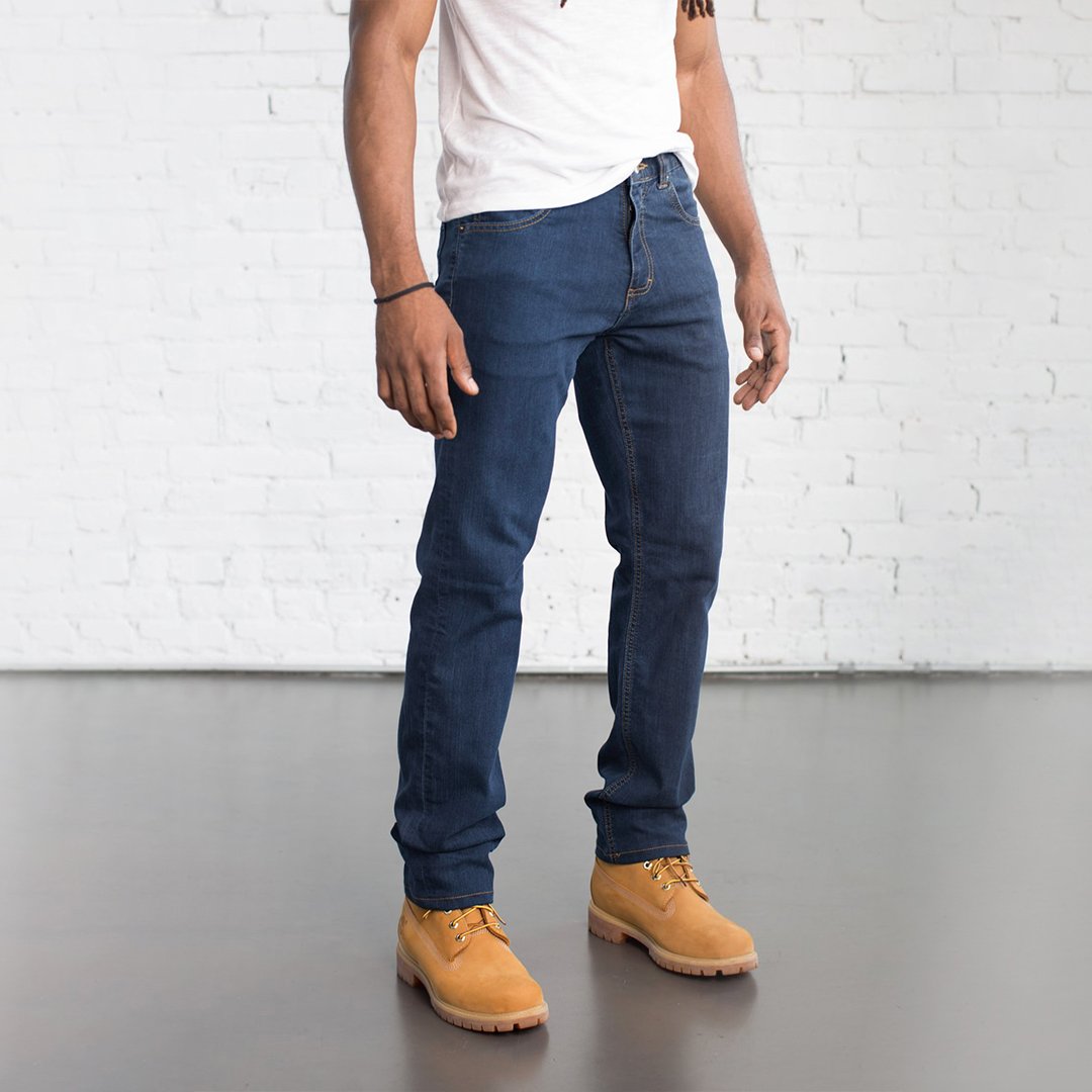 Dearborn Denim & Apparel Men's Tailored Fit Medium Wash Jeans